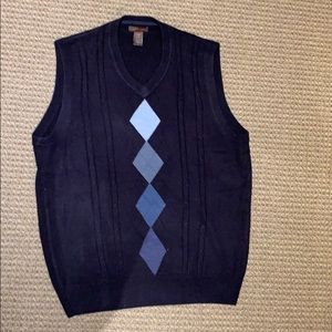 Dockers Sweater Vest Navy Argyle Men’s Medium